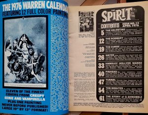 THE SPIRIT #13-14 VF (Warren Magazine 1976) Set Of 2 Classic WILL EISNER stories