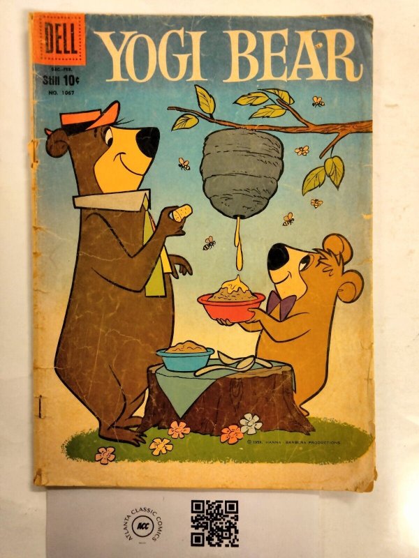 Four Color # 1067 VG Dell Silver Age Comic Book Yogi Bear 1960 1 J240