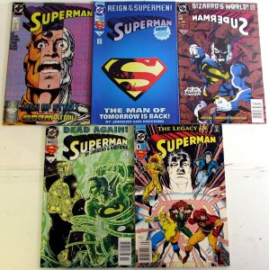 Superman Lot of 5 #20, 78, 87 Newsstand, 94, Legacy 1 1988 DC Comic Books