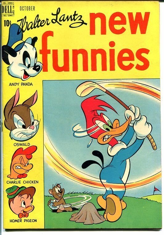 NEW FUNNIES #152-WOODY WOODPECKER-GOLF COVER VF