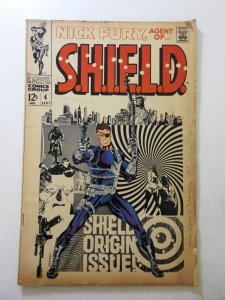 Nick Fury, Agent of SHIELD #4 (1968) VG- Condition