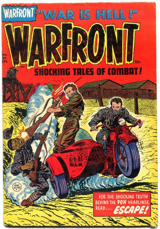 WARFRONT #20 MOTORCYCLE BOB POWELL VIOLENT 1954 KOREA VG