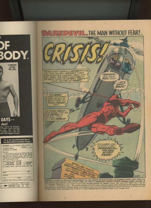(1972) Daredevil #89: BRONZE AGE! WE COMBINE SHIPPING! (8.0)