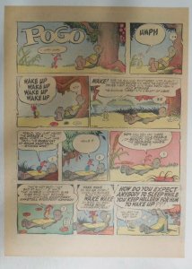 Pogo Sunday Page by Walt Kelly from 7/28/1957 Tabloid Size: 11 x 15 inches