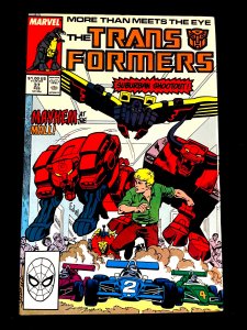 Transformers #37 1988 Newsstand - Death of Chase/Freeway/Goldbug/Rollbar