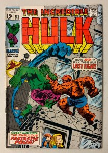 Hulk #122 Marvel 1st Series (3.5 VG-) (1969)