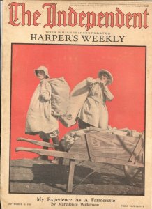 The Independent 9/14/1918-WWI issue-over 100 years old-incorporates Harper's ...