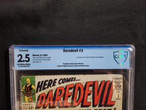 Daredevil #3 - 1st App & Origin Leland Owlsley / Trimmed (CBCS 2.5) 1964