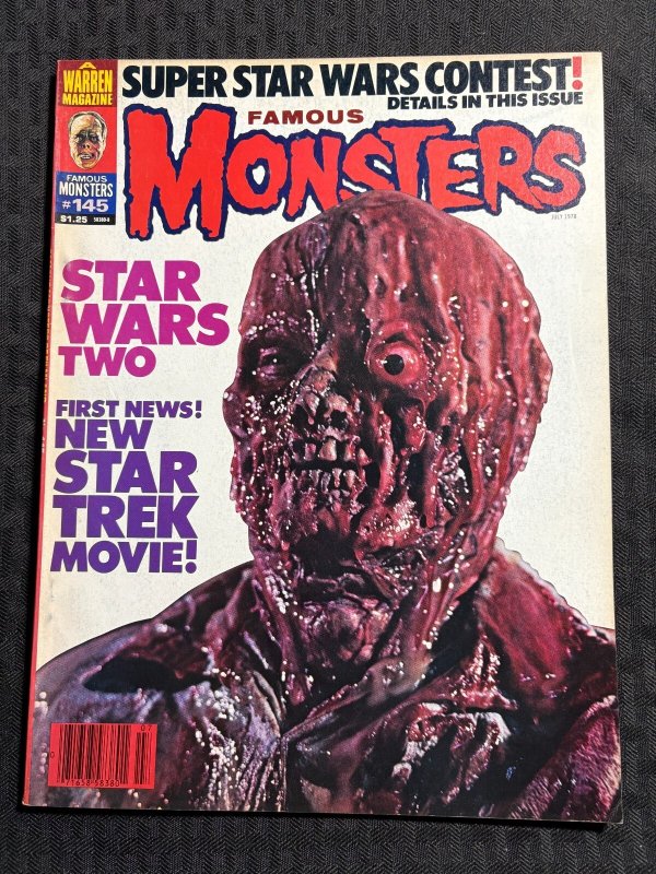 1978 FAMOUS MONSTERS Magazine #145 FN+ 6.5 Star Trek Movie / Star Wars Jedi
