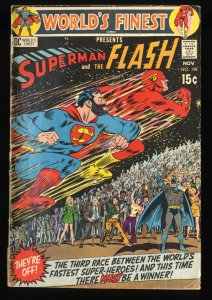 World's Finest Comics #198 GD/VG 3.0 Superman Flash Race!