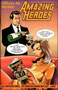 Amazing Heroes #184 VF ; Fantagraphics | Steed Mrs. Peel Avengers