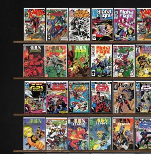Huge Lot 150+ Comics with Alpha Flight, Alien Legion, Vigilante & More!