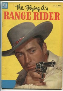 RANGE RIDER #4 1954-DELL-JOCK MAHONEY TV PHOTO COVER-FLYING A'S-vg+
