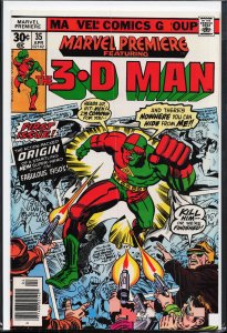 Marvel Premiere #35 (1977) 3-D Man [Key Issue]