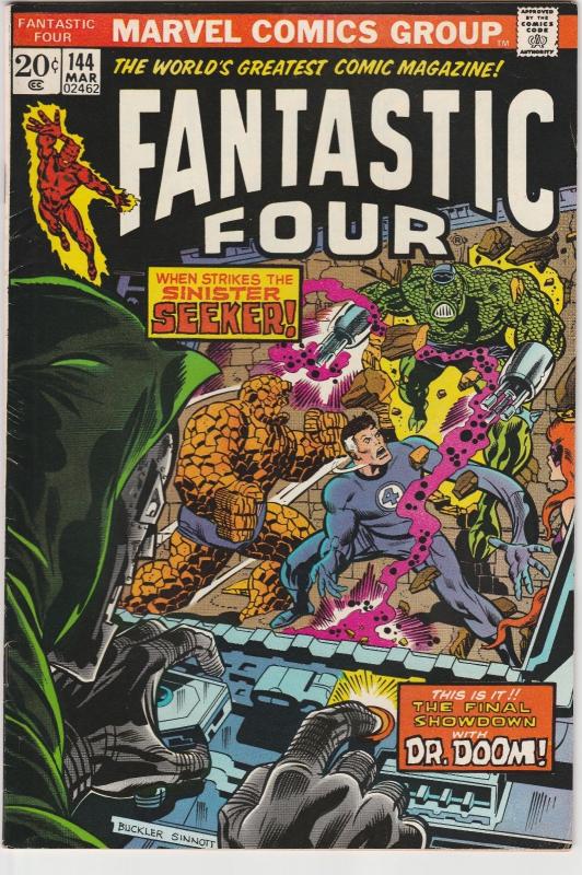 5 Fantastic Four Marvel Comic Books # 138 143 144 146 147 Thing Human Torch WM5