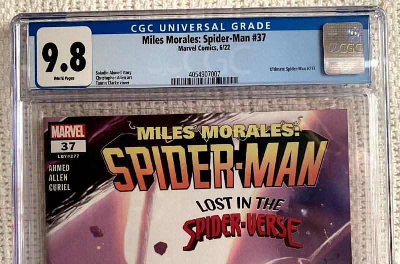  MARVEL MILES MORALES:SPIDER-MAN #37  TAURIN CLARKE COVER  CGC 9.8 
