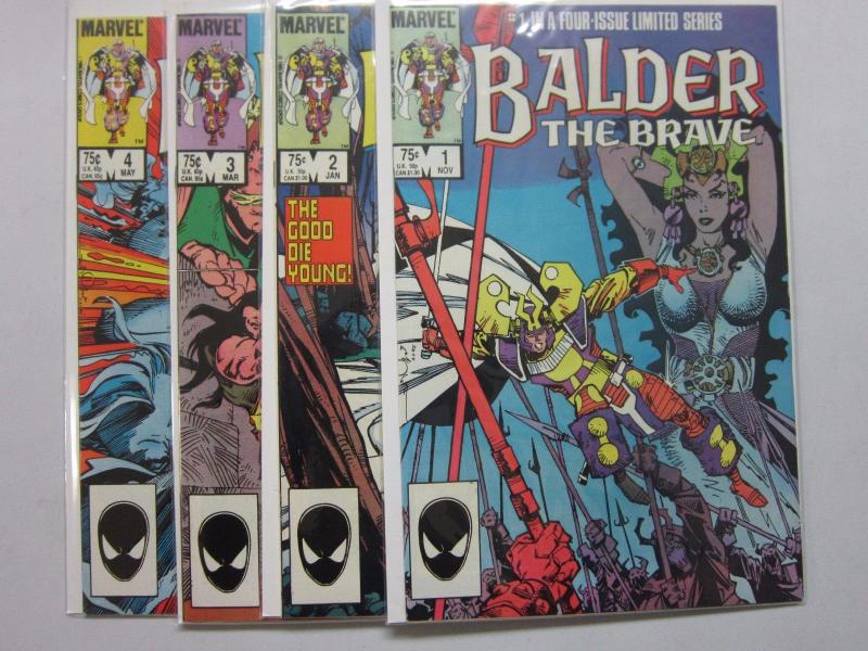 Balder the Brave (1985 Marvel) #1-4 Set - 8.0 VF - 1985