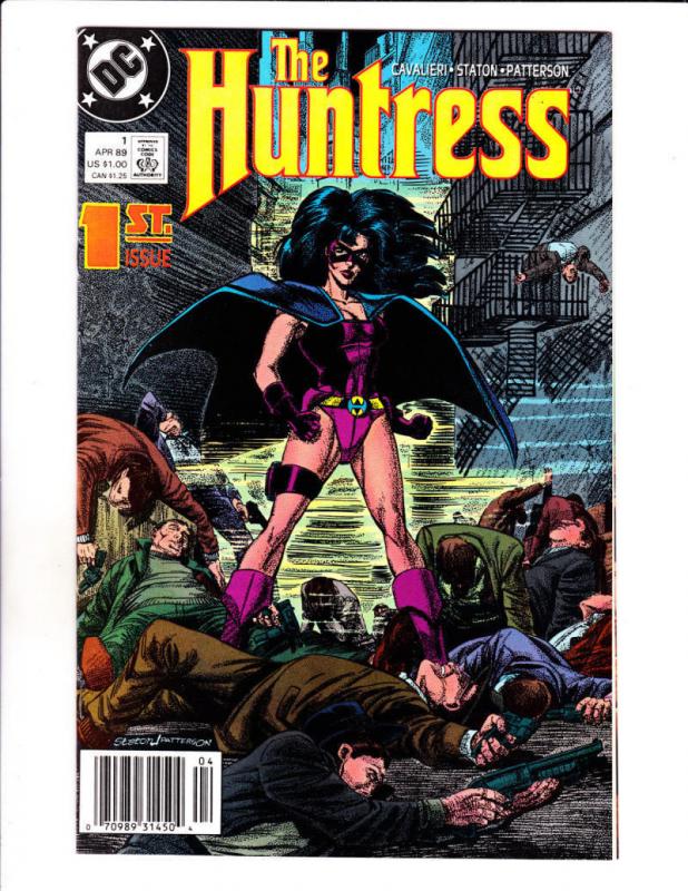 HUNTRESS #1, NM-, Staton, 1989, Femme Fatale, Good Girl, more DC in store