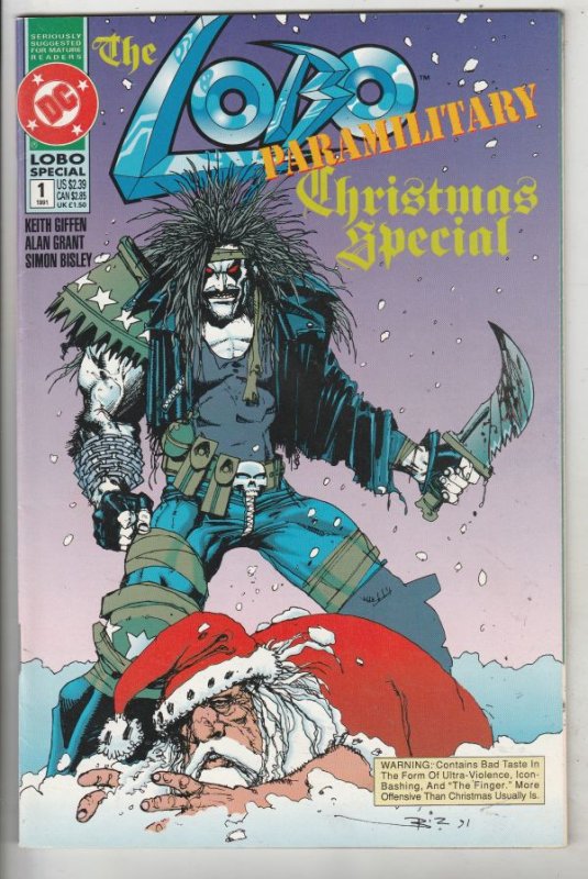 Lobo Paramilitary Christmas Special #1 (Jan-91) NM- High-Grade Lobo