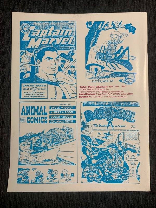 1982 THE GOLDEN AGE OF COMICS Magazine #1 FVF 7.0 Captain Marvel / Daredevil