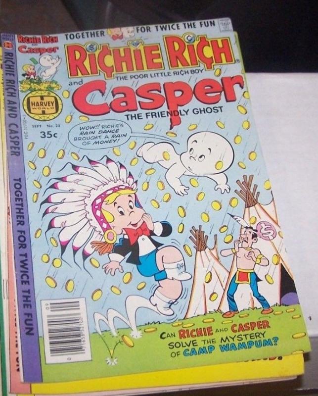 Richie Rich & Casper #25 (Sep 1978, Harvey) rich boy and a GHOST 