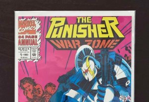 Punisher War Zone Annual #1U  Marvel Comics 1993 Vf+  Card Included