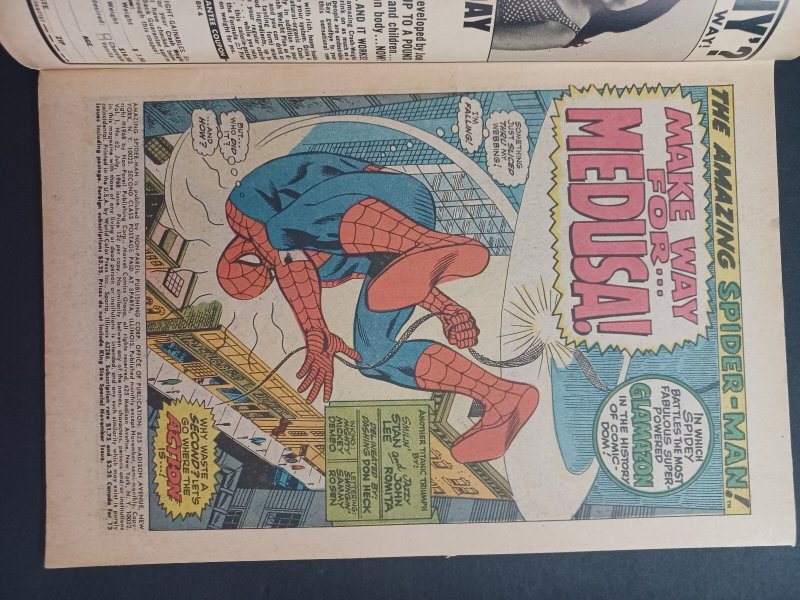 Amazing Spider-Man #62 - Medusa - Gwen Stacy - Romita sr - 1968 - VG/FN