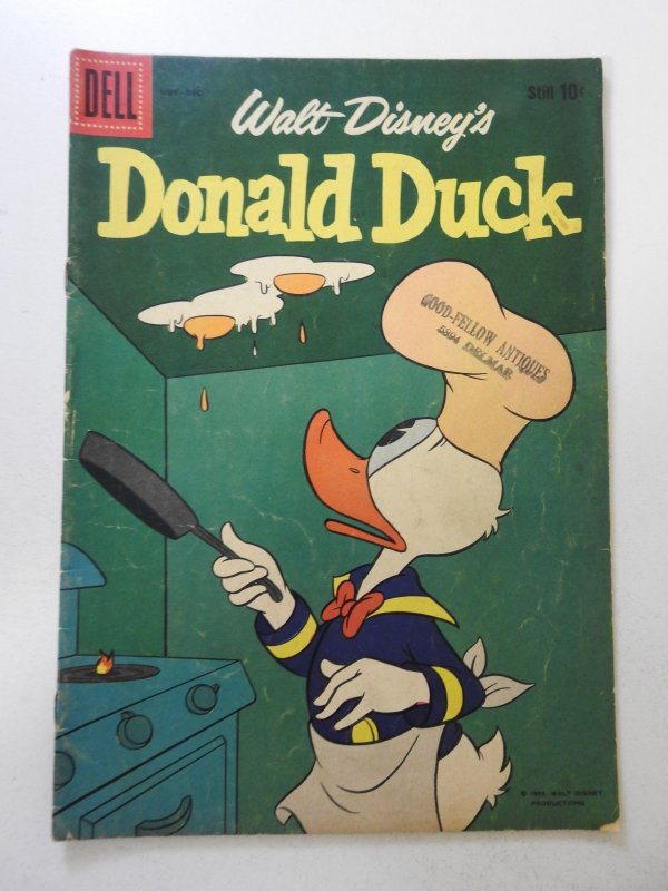 Donald Duck #68 (1959) GD/VG Cond stamp fc, extra staple added, tape pull bc