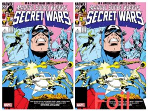 MARVEL SUPER HEROES SECRET WARS #7 FACSIMILE CVR A+FOIL SET(PRESALE 7/03)