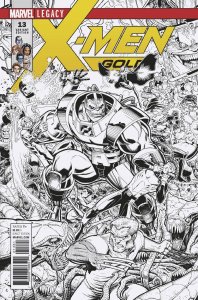 X-MEN GOLD #13 1:50 ART ADAMS SKETCH VARIANT COVER