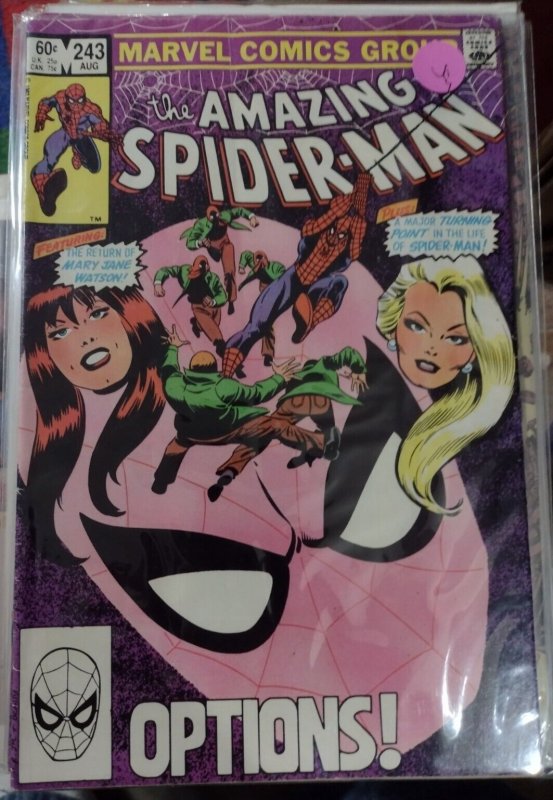 Amazing Spider-Man  # 243  1983  MARVEL disney  return of mary jane watson