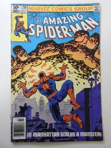 The Amazing Spider-Man #218 Newsstand Edition (1981) FN+ Condition!