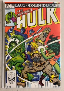 Incredible Hulk #282 Dir Marvel 1st Series (6 FN) She Hulks origin retold (1983)