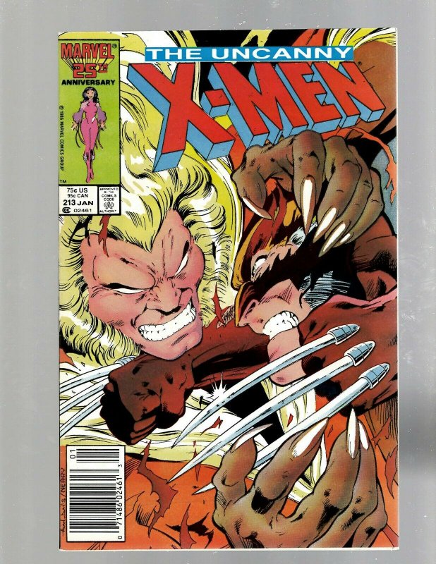 Uncanny X-Men # 213 NM- Marvel Comic Book Beast Angel Cyclops Magneto SM19