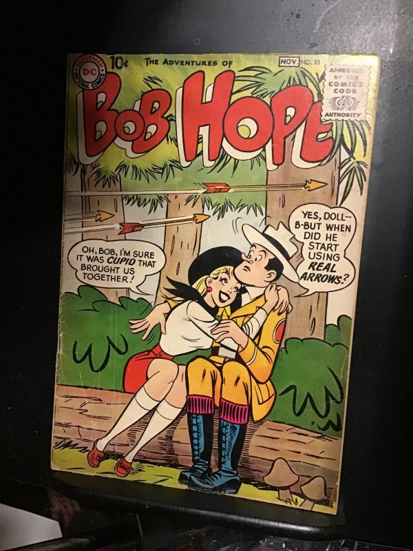 Adventures of Bob Hope #53 (1958) Park ranger cover! Cupid! Mid grade! FN- Wow!