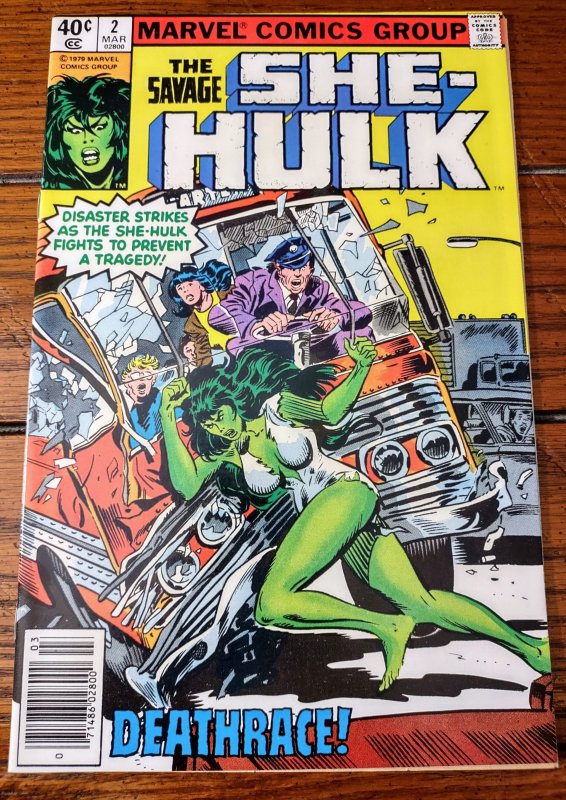 The Savage She-Hulk #2 (1980) Newsstand VF/NM 9.0 2nd appearance of She-Hulk