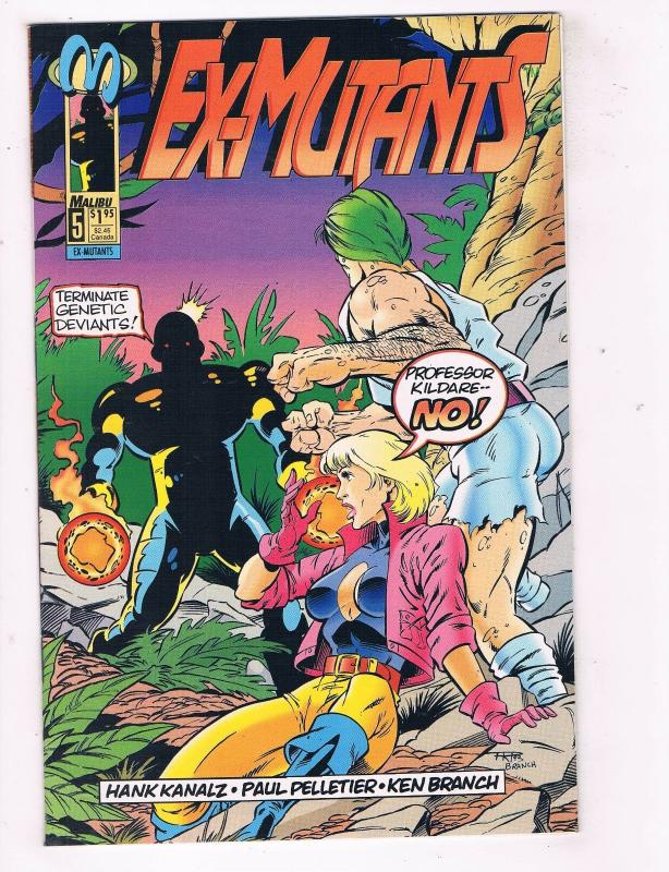 Ex Mutants #5 VF Malibu Comics Comic Book Mason Mar 1993 DE41 AD18