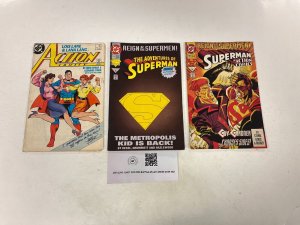 3 DC Comics Adventures of Superman 501 Action Comics 597 688 88 JW18