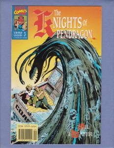 Knights of the Pendragon #1(x3) 2 3 4 Captain Britain Marvel UK 1990