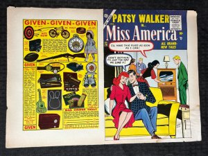 1956 PATSY WALKER IN MISS AMERICA #76 GD+ 2.5 Atlas Comics COVER ONLY
