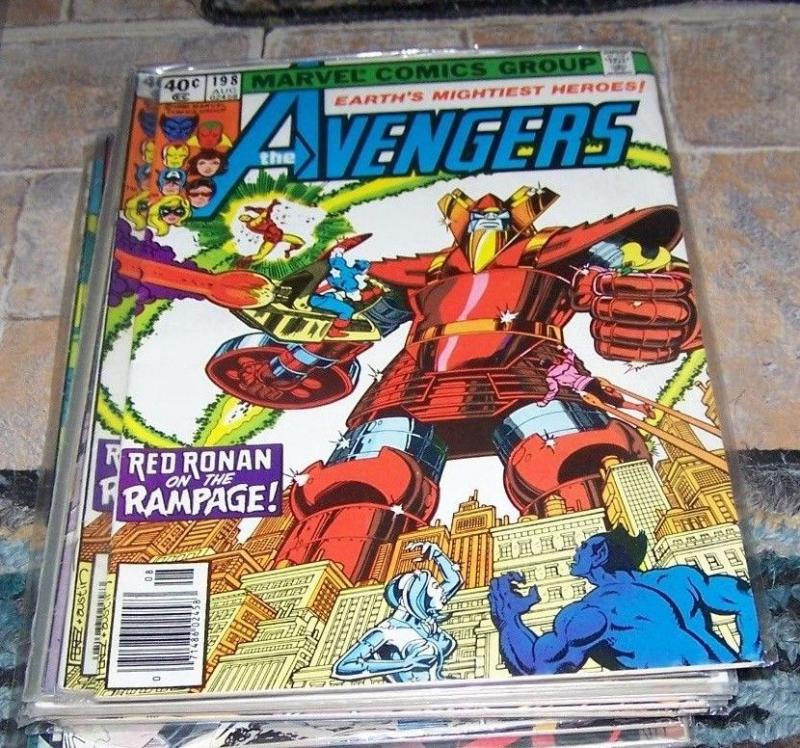 Avengers # 198 (Aug 1980, Marvel) red ronan cap ironman beast ms marvel  shield