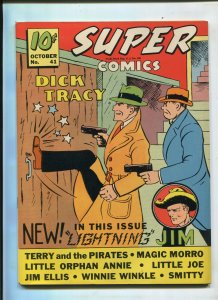 SUPER COMICS #41  (7.5) INTRO LIGHTNING JIM HTF GOLDEN AGE!