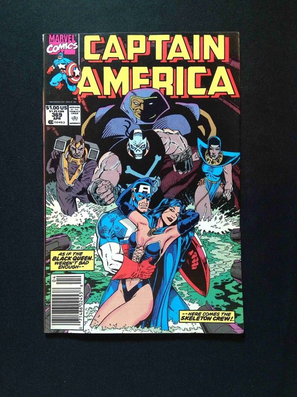 Captain America #369  MARVEL Comics 1990 FN/VF NEWSSTAND
