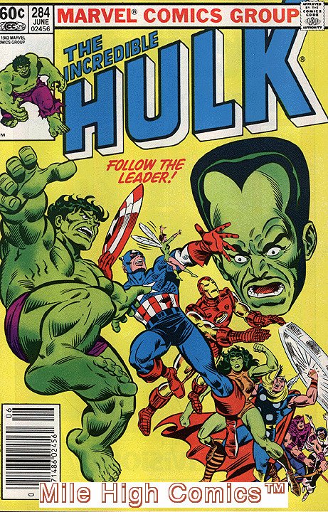 HULK  (1962 Series) (#1-6, #102-474, #600-635)(INCREDIB #284 NEWSSTAND Fair