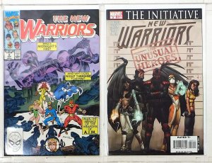 New Warriors Lot of 2 #2, 4th 3 (1990) Marvel Comics 1st Print Comic Books