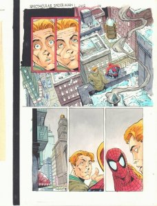 Spectacular Spider-Man #242 p.12 Color Guide Art - Great Spidey by John Kalisz
