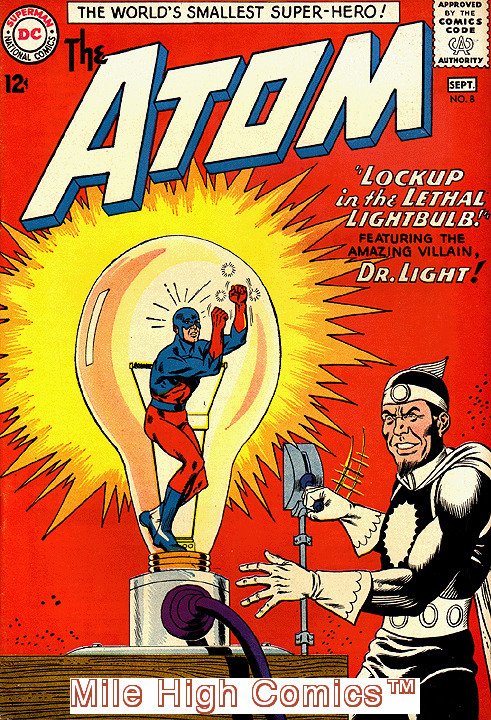 the atom superhero logo