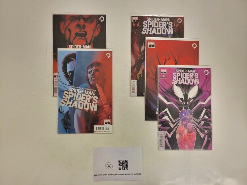 5 Spider-Man Spider's Shadow Marvel Comic Books #1 2 3 4 5 32 TJ43