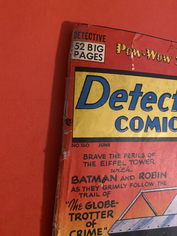 Detective Comics #160 (1950) Classic Batman low grade
