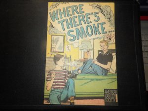 Where There's Smoke 1965 Promo Cancer Society Comic NY Yankees Bobby Ric...